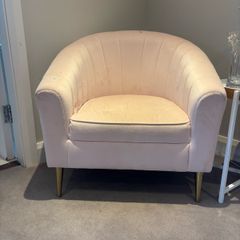 Pink arm chair