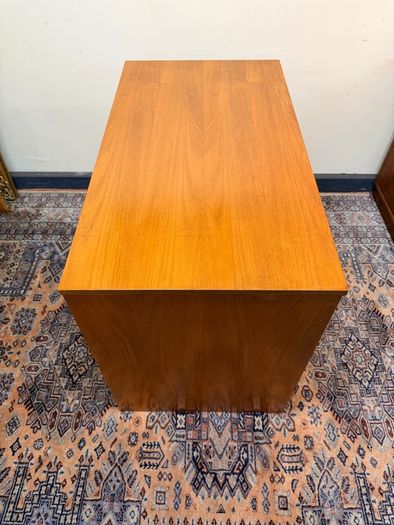 Mid Century Modern Teak Sliding Door Cabinet