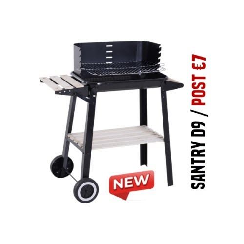 Charcoal BBQ Grill Trolley Patio Outdoor Garden Barbecue