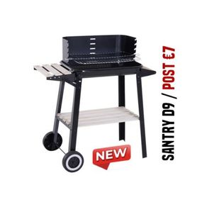 Charcoal BBQ Grill Trolley Patio Outdoor Garden Barbecue