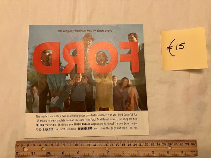 American car brochures. 1950s, 1960s and 1980s