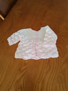 Baby Cardigan New Born Hand Crochet