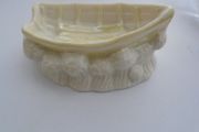 Vintage Belleek China Rowing boat, Trinket dish,Ornament,Collectibles,Gift.Belleek China