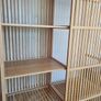 Two IKEA NORDKISA Bamboo Sliding Door Wardrobes in Excellent Condition Image 6