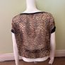 Bershka leopard print sheer top Image 3