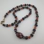 Vintage Venetian Style Mix Eyes & Trade Glass Beads Necklace Image 2