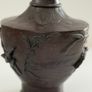 Antique Japanese Meiji Period Bronze Vase (High Relief Birds & Blossoms)  c.1890 to 1910 Image 3