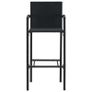 3 Piece Garden Bar Set Poly Rattan Black Image 7