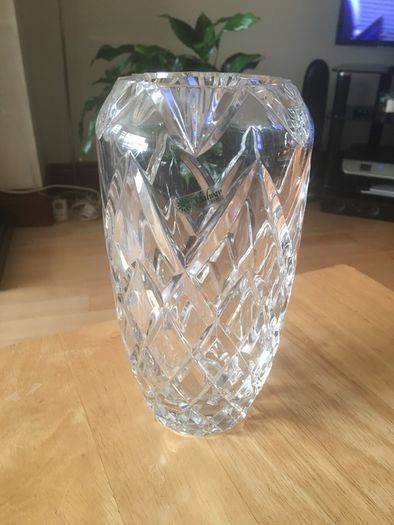 Galway Crystal Vase 8"