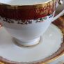 20 pcs Vintage Royal Tara Tea Set Burgundy Red Gold Image 4