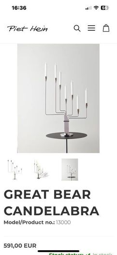 Candelabra Piet Hein Designer