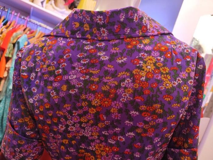 Super Cute 1970s Vintage Two Piece Peplum