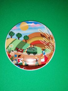 Vintage Ceramic Schlogl Vienna Austria Mini-Plate
