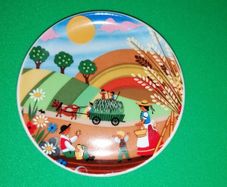 Vintage Ceramic Schlogl Vienna Austria Mini-Plate