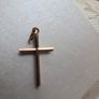 gold cross pendant Image 2