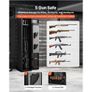 Gun Safe, Heavy Duty Cold-Rolled Steel Rifle Cabinet with Fingerprint & Key, Large Long Gun Cabinet with Magazine and LED, Adjustable Racks for Rifles, Pistols, Shotgun(Assembly Required Image 6