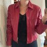 TAIFUN Red Leather Jacket Image 3