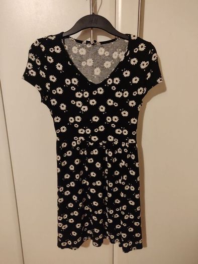 New Look Black Daisy Floral Dress