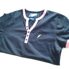 Brook Haven Men's Tshirt Black & Pink - Size S