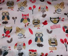 Ollie Owl Upholstery Fabric