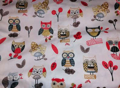 Ollie Owl Upholstery Fabric