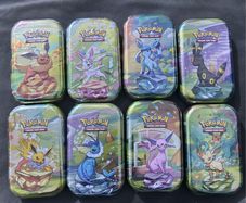 Pokemon Scarlet Violet Prismatic Evolutions Mini Tin Set Lot Of 8 New Sealed