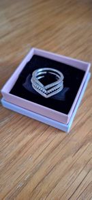3 Pandora wishbone ring set