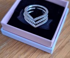 3 Pandora wishbone ring set