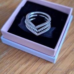 3 Pandora wishbone ring set