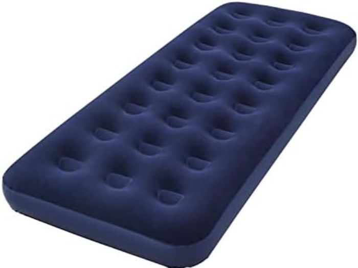 Bestway Pavillo Single Size Air Bed | Inflatable Outdoor, Indoor Airbed for Camping, Quick Inflation Air Mattress, Blue