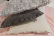 3 feather pillows