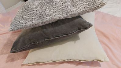 3 feather pillows