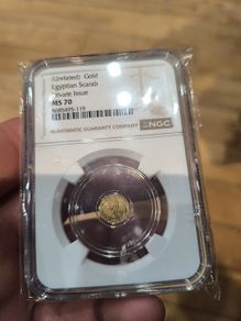 gold Egyptian scarab