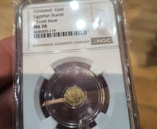 gold Egyptian scarab