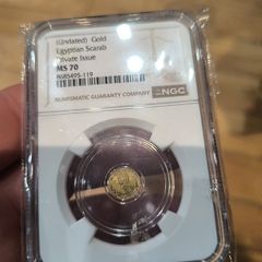 gold Egyptian scarab