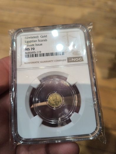 gold Egyptian scarab