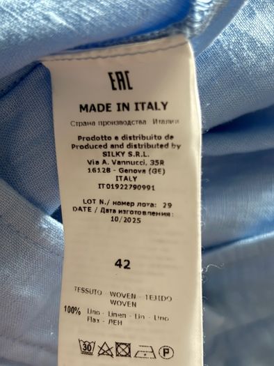 Linen shorts UK 10 Rosso 35