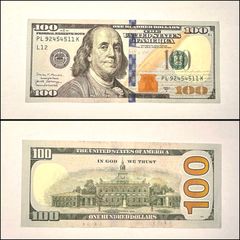 US Dollar Blue Banknote - 100 US Dollar 2017 (circulated)