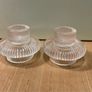Glass Candle Holders (Pair) Image 3
