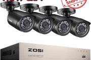 NEW SALE | 8CH CCTV Camera System with 4 x 1080P HD Outdoor Security Bullet Cameras NO Hard Drive 80ft Night Vision Motion Detection Remote Monitoring