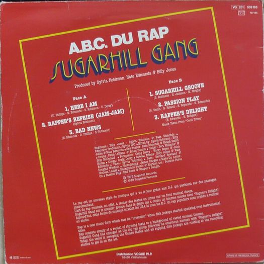 Sugarhill Gang  A.B.C. Du Rap