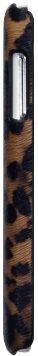 New Samsung I9500 Galazy S4 Covert Pu Leather Back Case Cover Leopard Print / Red Textured Design