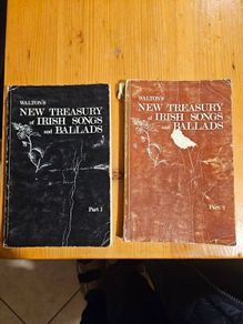 Walton's New Treasury Of Irish Songs And Ballads  Volume 1&2. 1966-1968. First Edition Paperback In Fair Condition. See Photos For Same.