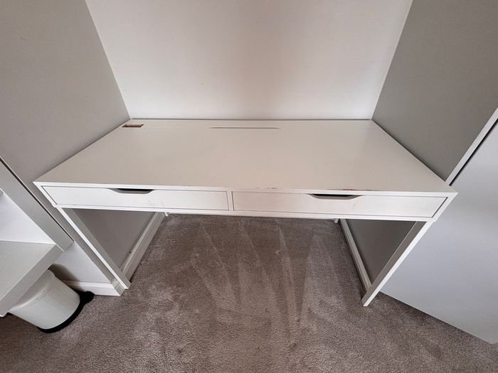 ikea alex white desk