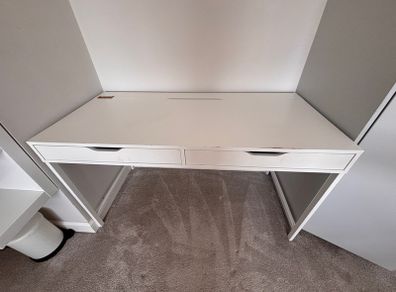ikea alex white desk