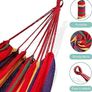 NEW SALE | Large Woven Canvas Hammock Garden Swing, with Portable Travel Carry Bag & Secure Ropes - 270x150cm, for Outdoor Summer Camping, 150kg Weight Capacity Image 2
