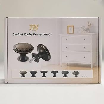 NEW SALE | 24PCS Vintage Cabinet Knobs, Chic Drawer Knobs, Antique Style Kitchen Cupboard Handles, 30mm Round Furniture Door Knobs