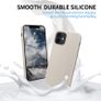 Liquid Silicone Case For iPhone 12 Mini Luxury Thin Soft Phone Cover New Grey - FHT7IP12MLK Image 4