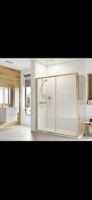 Roman haven6 brushed brass sliding door and side panel all sizes see below for pricing