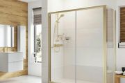 Roman haven6 brushed brass sliding door and side panel all sizes see below for pricing